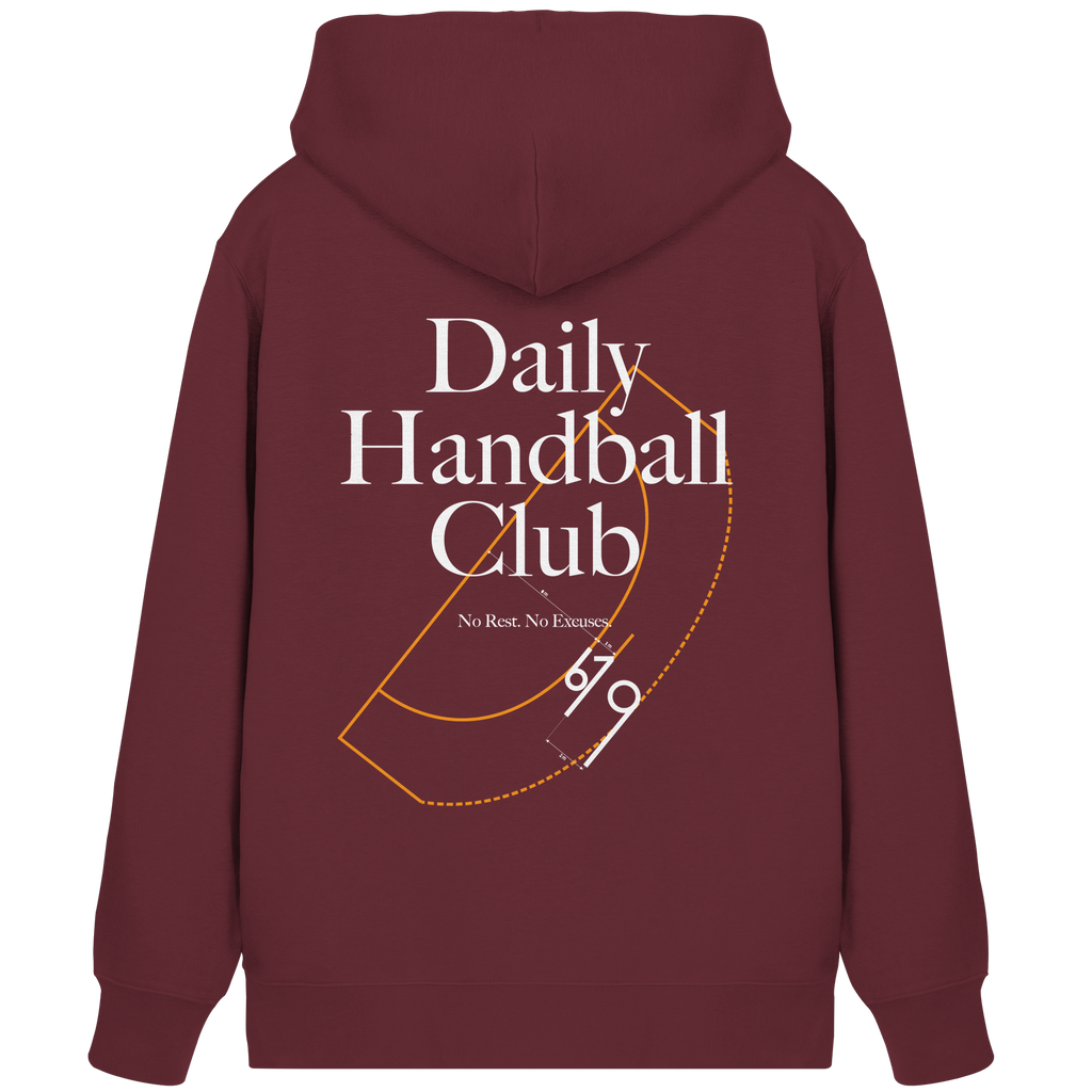 Daily Handball Club - No Rest. No Excuses. - Organic Zipper