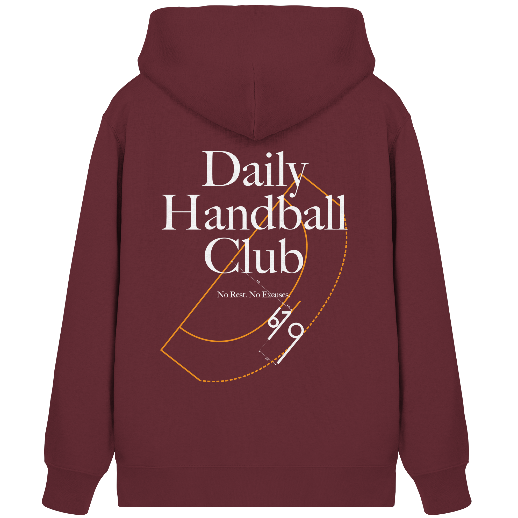 Daily Handball Club - No Rest. No Excuses. - Organic Zipper