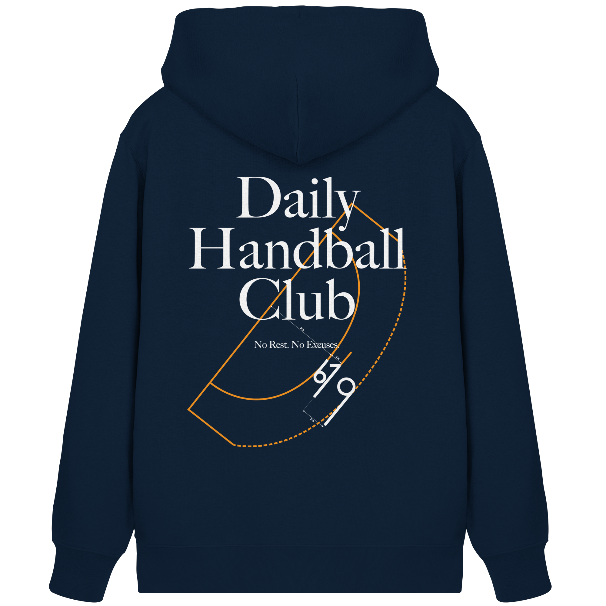 Daily Handball Club - No Rest. No Excuses. - Organic Zipper