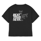 BEAT YOUR DEVIL – Pre-Season Edition - Womens Organic Rolled Sleeves T-Shirt