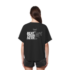BEAT YOUR DEVIL – Pre-Season Edition - Womens Organic Rolled Sleeves T-Shirt