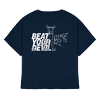 BEAT YOUR DEVIL – Pre-Season Edition - Womens Organic Rolled Sleeves T-Shirt