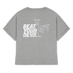 BEAT YOUR DEVIL – Pre-Season Edition - Womens Organic Rolled Sleeves T-Shirt