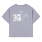 BEAT YOUR DEVIL – Pre-Season Edition - Womens Organic Rolled Sleeves T-Shirt