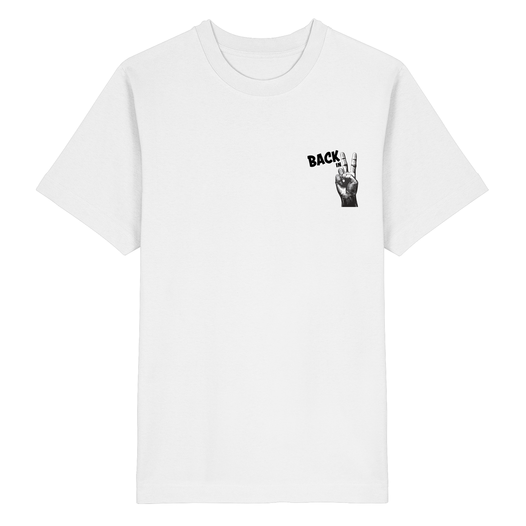 Back in 2 – Paused. Not Defeated. Male Version - Heavy Oversized Organic Shirt