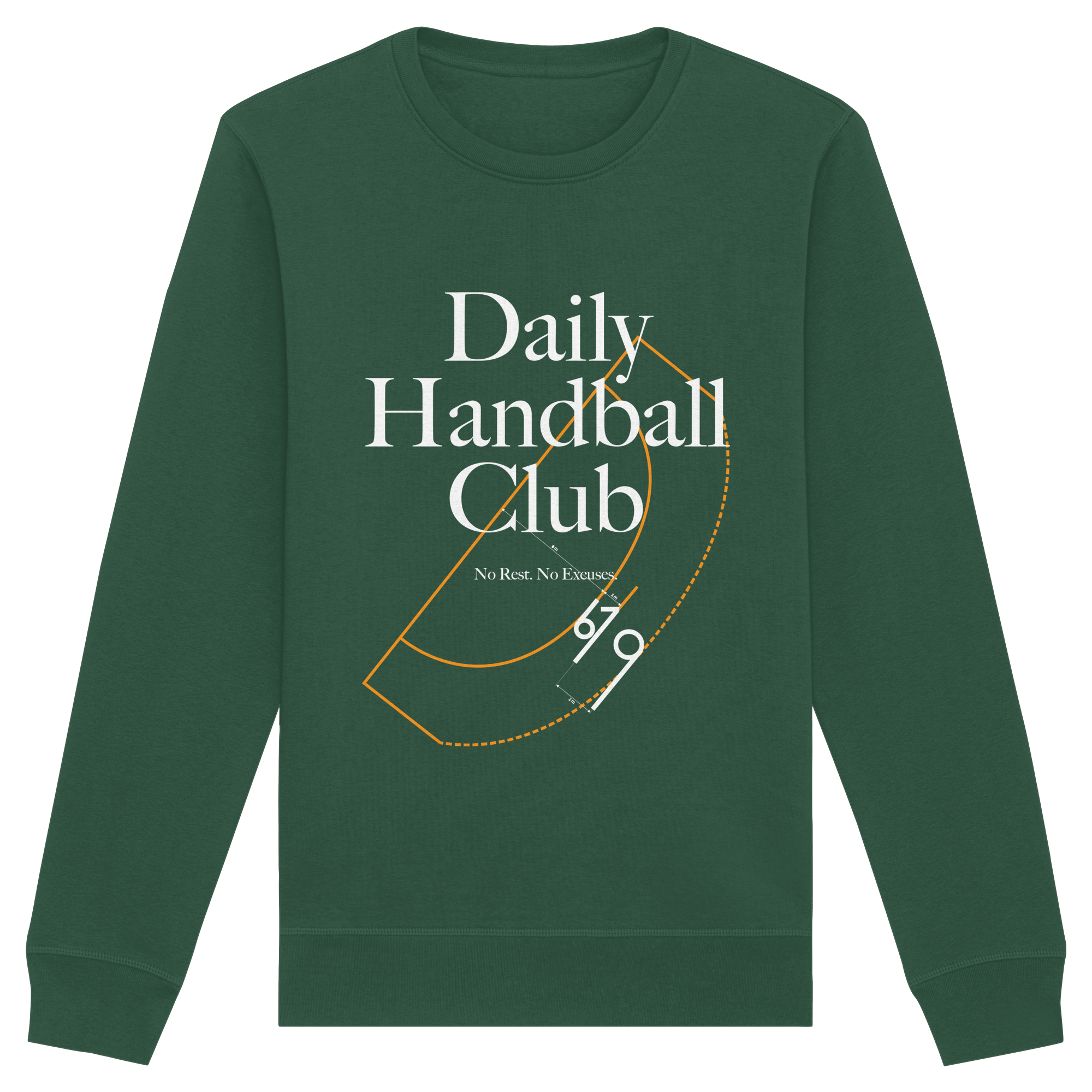 Daily Handball Club - No Rest. No Excuses. - Organic Basic Unisex Sweatshirt
