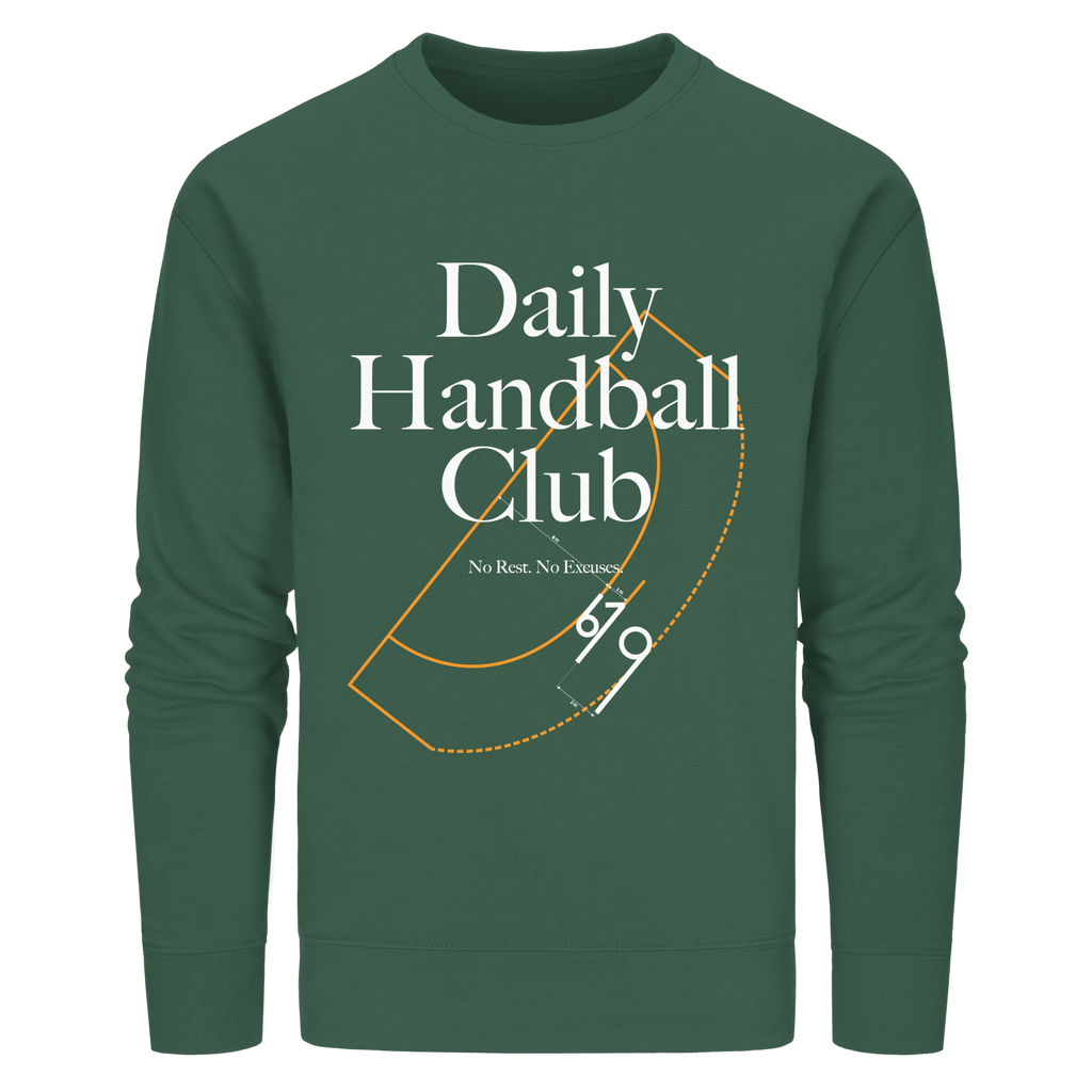 Daily Handball Club - No Rest. No Excuses. - Organic Basic Unisex Sweatshirt