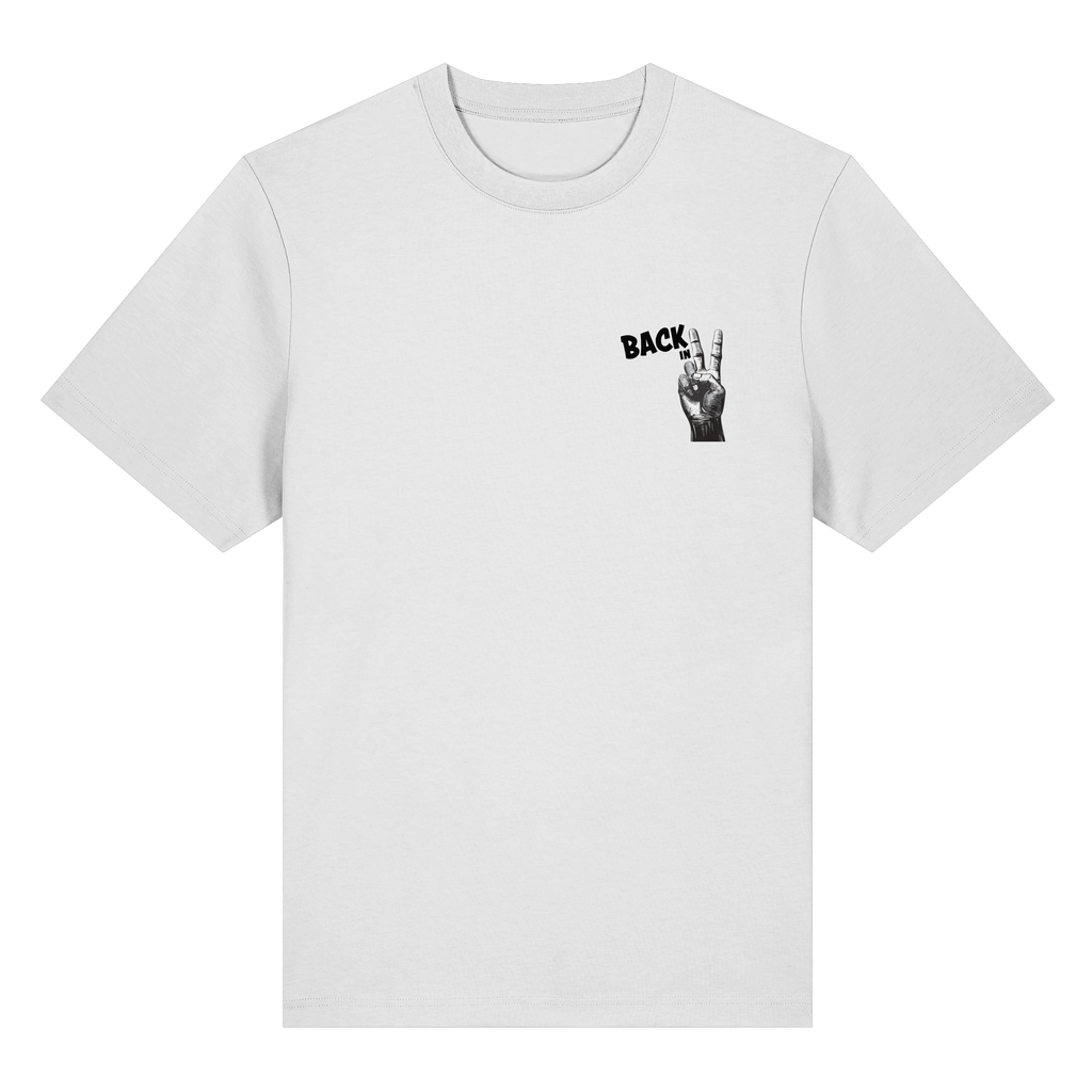 Back in 2 – Paused. Not Defeated. Female Version - Organic Heavy T-Shirt